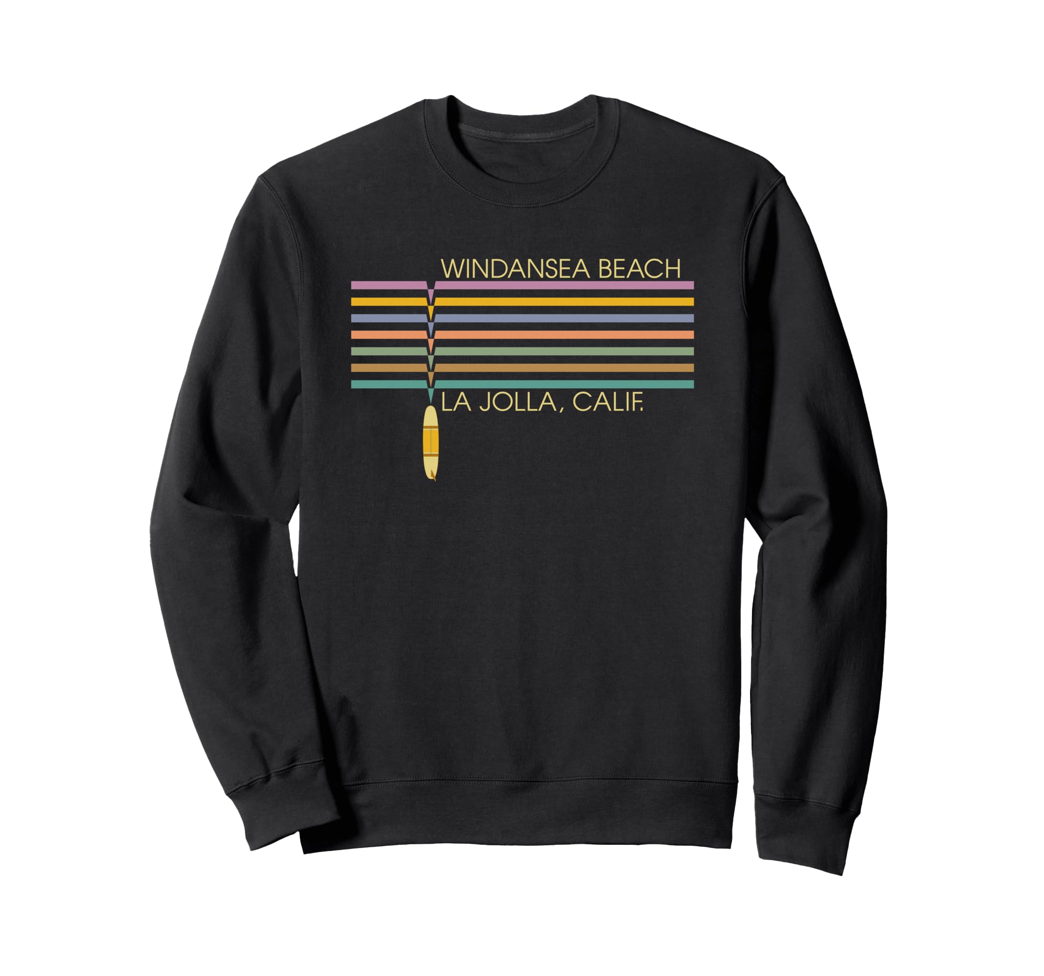 Windansea Beach California Sweatshirt - Fun Novelty Design for Adults - T-Shirt, Sweatshirt, Hoodie