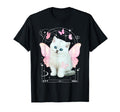Y2K Aesthetic Cat Butterfly Fairy T-Shirt - Minimalist Print for Adults - T-Shirt, Sweatshirt, Hoodie