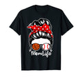 Mom Life Messy Bun Hair Baseball T-Shirt - Casual Everyday Wear Unisex - T-Shirt, Sweatshirt, Hoodie