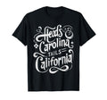 Heads Carolina Tail California Country T-Shirt - Trendy Graphic Men Women - T-Shirt, Sweatshirt, Hoodie