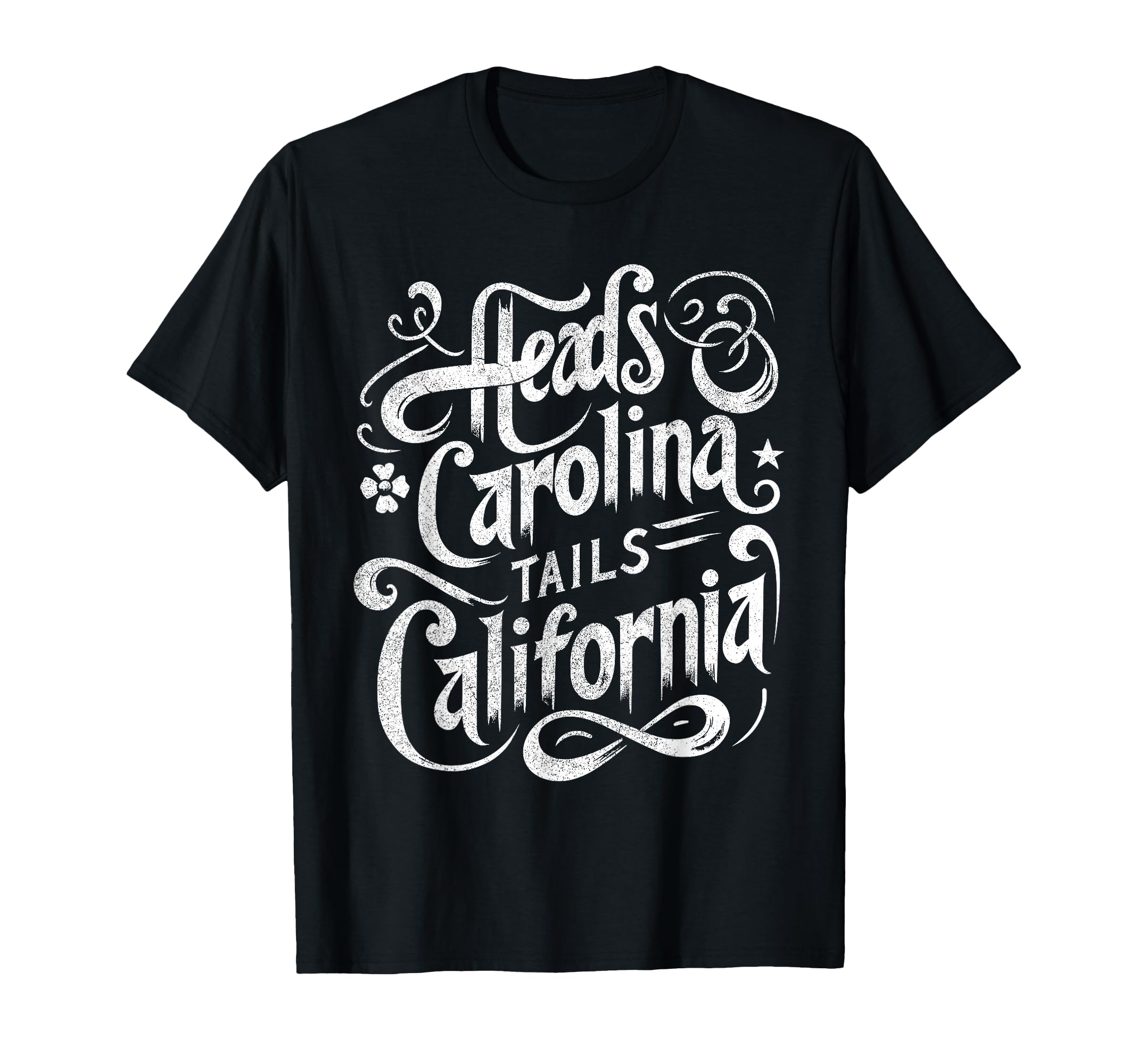 Heads Carolina Tail California Country T-Shirt - Trendy Graphic Men Women - T-Shirt, Sweatshirt, Hoodie
