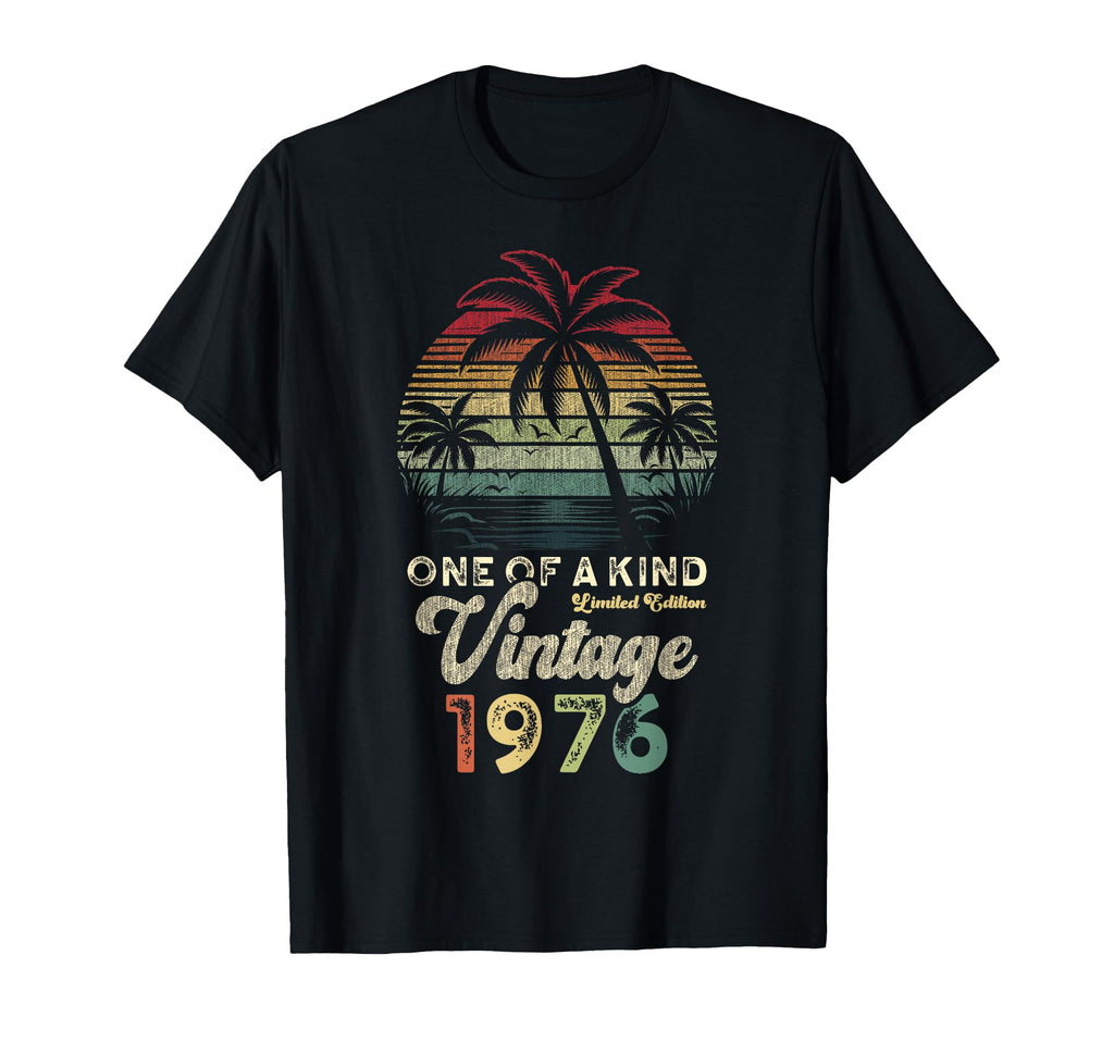1976 Birthday 50 Years Palm Trees T-Shirt - Streetwear Style Men Women - T-Shirt, Sweatshirt, Hoodie
