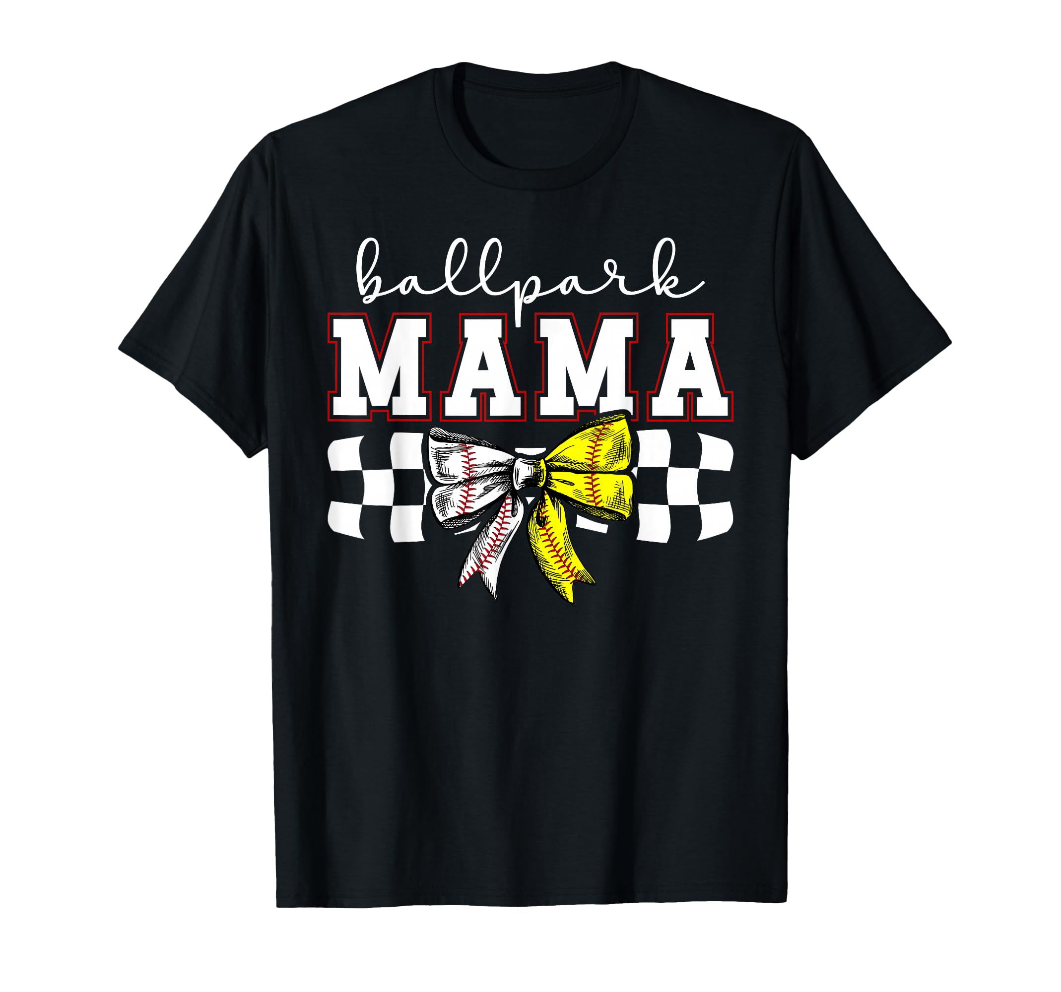 Ballpark Mama Coquette Softball Baseball T-Shirt - Unique Graphic Unisex - T-Shirt, Sweatshirt, Hoodie