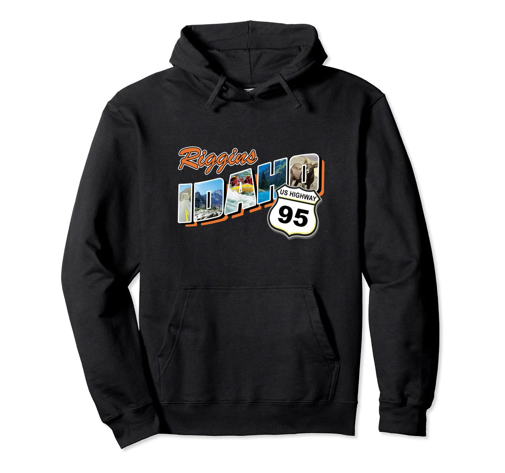 Riggins Idaho Travel Souvenir Postcard Hoodie - Streetwear Style Unisex - T-Shirt, Sweatshirt, Hoodie