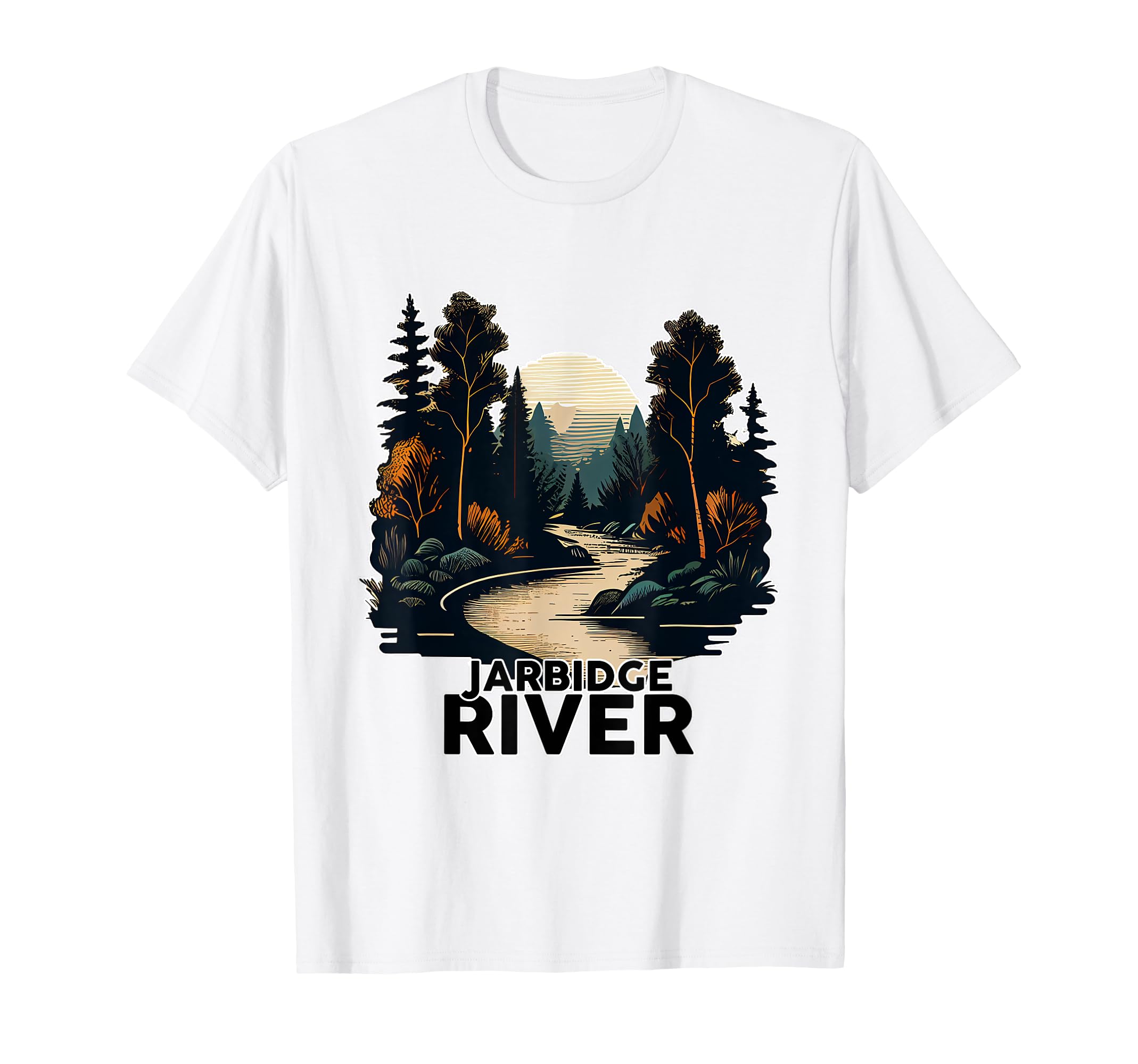 Jarbidge River Minimalist River T-Shirt - Novelty Apparel Men Women - T-Shirt, Sweatshirt, Hoodie