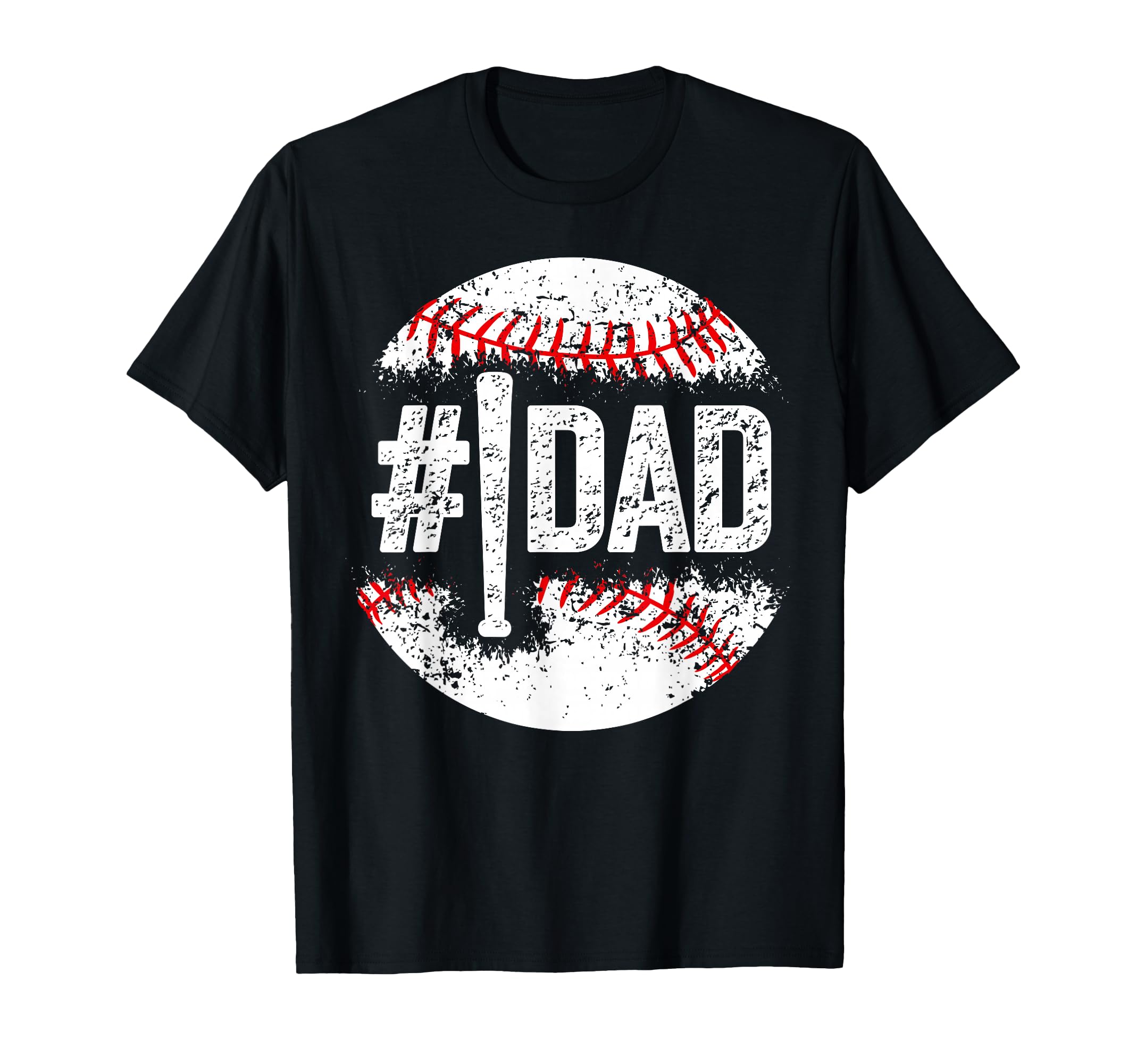 Mens 1 Dad Baseball Number One Daddy T-Shirt - Aesthetic Graphic Men Women - T-Shirt, Sweatshirt, Hoodie