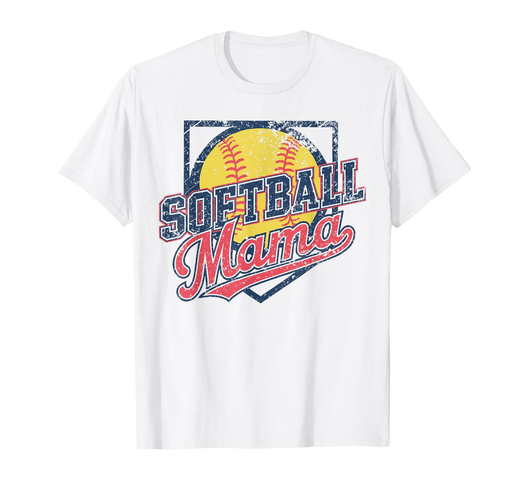 Softball Mama Game Day Ball Mom T-Shirt - Fun Novelty Design for Adults - T-Shirt, Sweatshirt, Hoodie