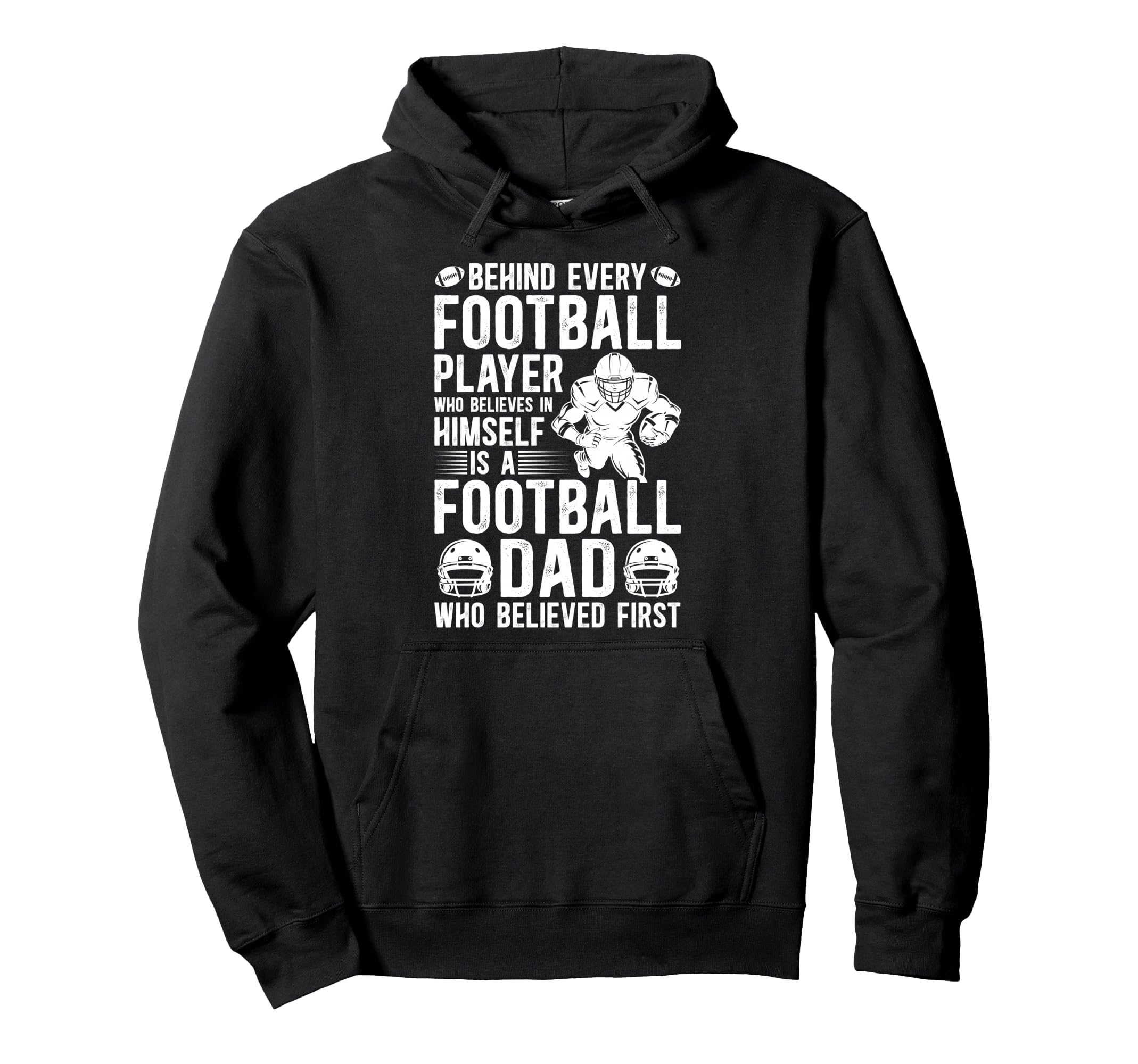 Proud Football Dad Football Player Hoodie - Novelty Apparel Men Women - T-Shirt, Sweatshirt, Hoodie