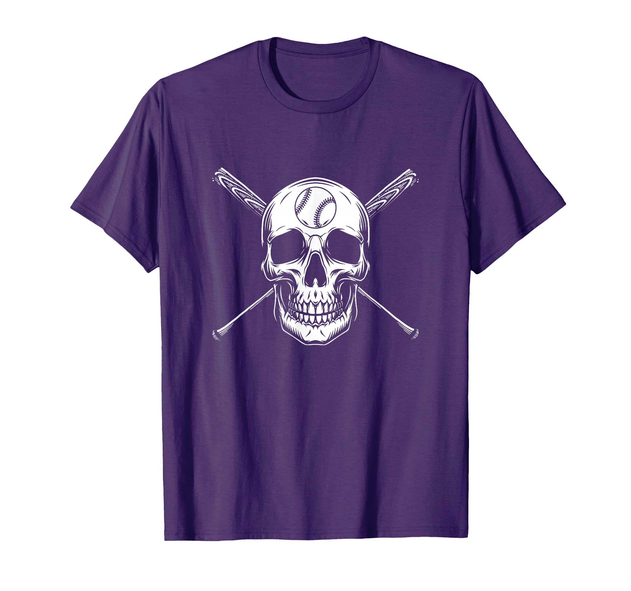 Skull Skeleton Baseball Softball T-Shirt - Streetwear Style Unisex - T-Shirt, Sweatshirt, Hoodie