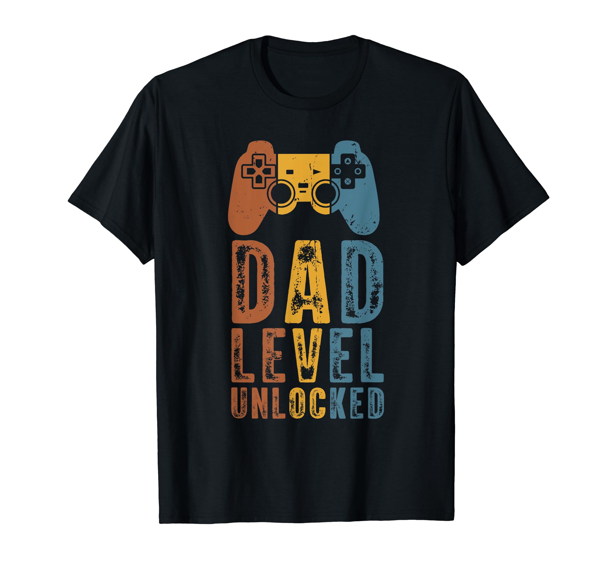 Dad Level Unlocked Video Game Gamer T-Shirt - Novelty Apparel for Adults - T-Shirt, Sweatshirt, Hoodie