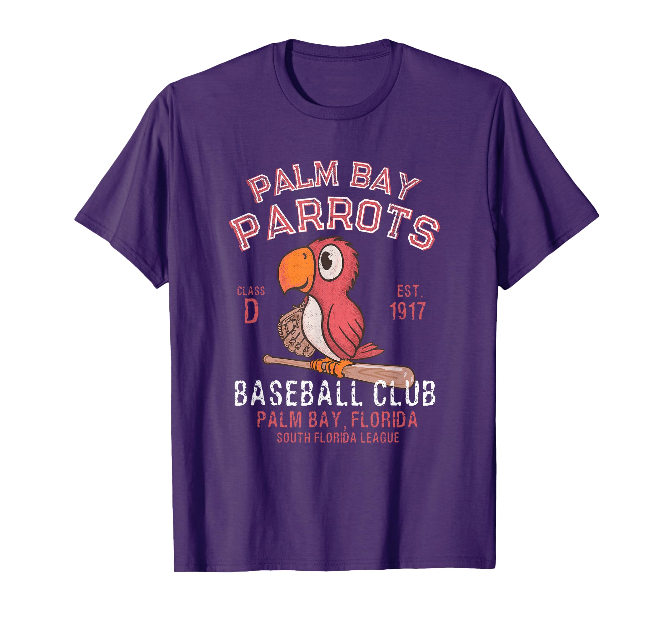 Palm Bay Parrots Baseball Minor League T-Shirt - Novelty Apparel Unisex - T-Shirt, Sweatshirt, Hoodie