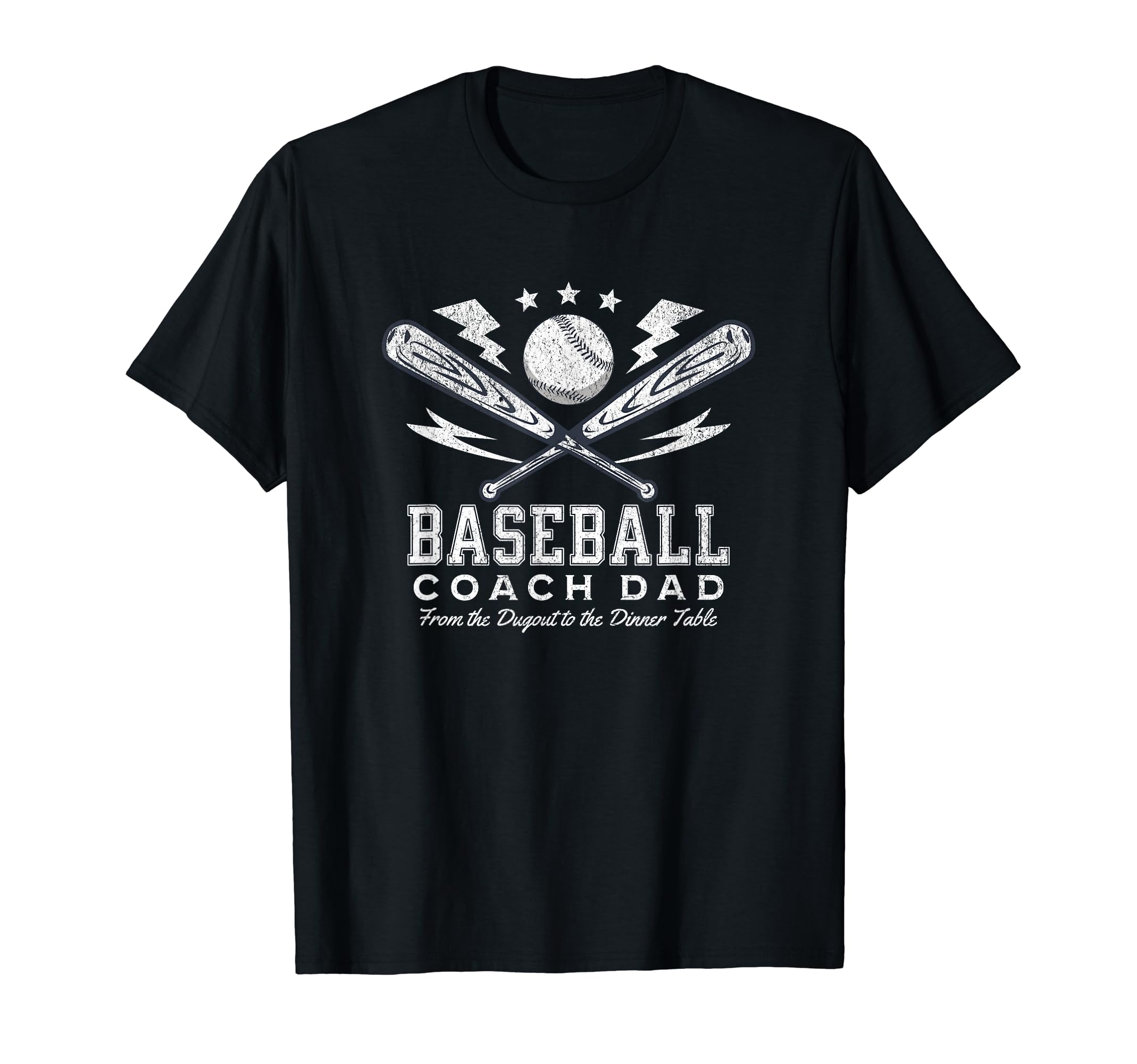 Baseball Coach Dad From Dugout To Dinner T-Shirt - Trendy Graphic Unisex - T-Shirt, Sweatshirt, Hoodie