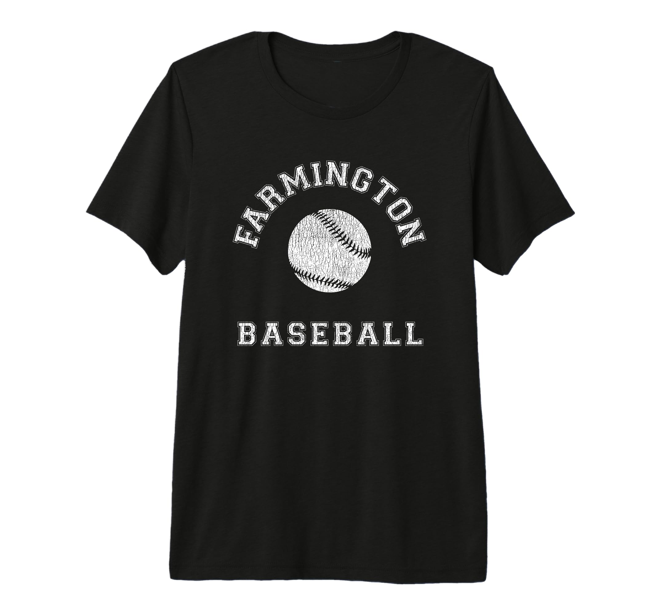 Farmington Baseball Distressed Tri Blend T-Shirt - Streetwear Style Unisex - T-Shirt, Sweatshirt, Hoodie