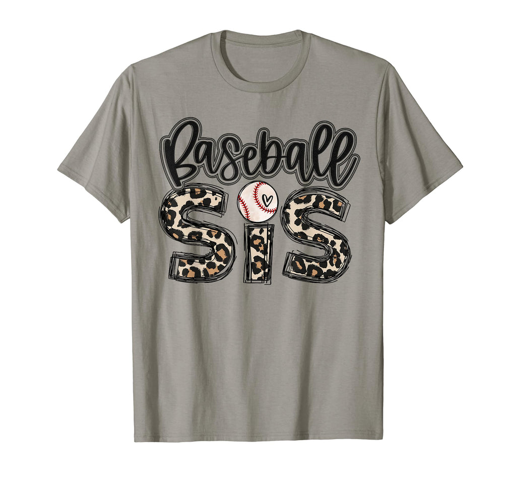 Baseball Sister Leopart Baseball Sis T-Shirt - Graphic Print for Adults - T-Shirt, Sweatshirt, Hoodie