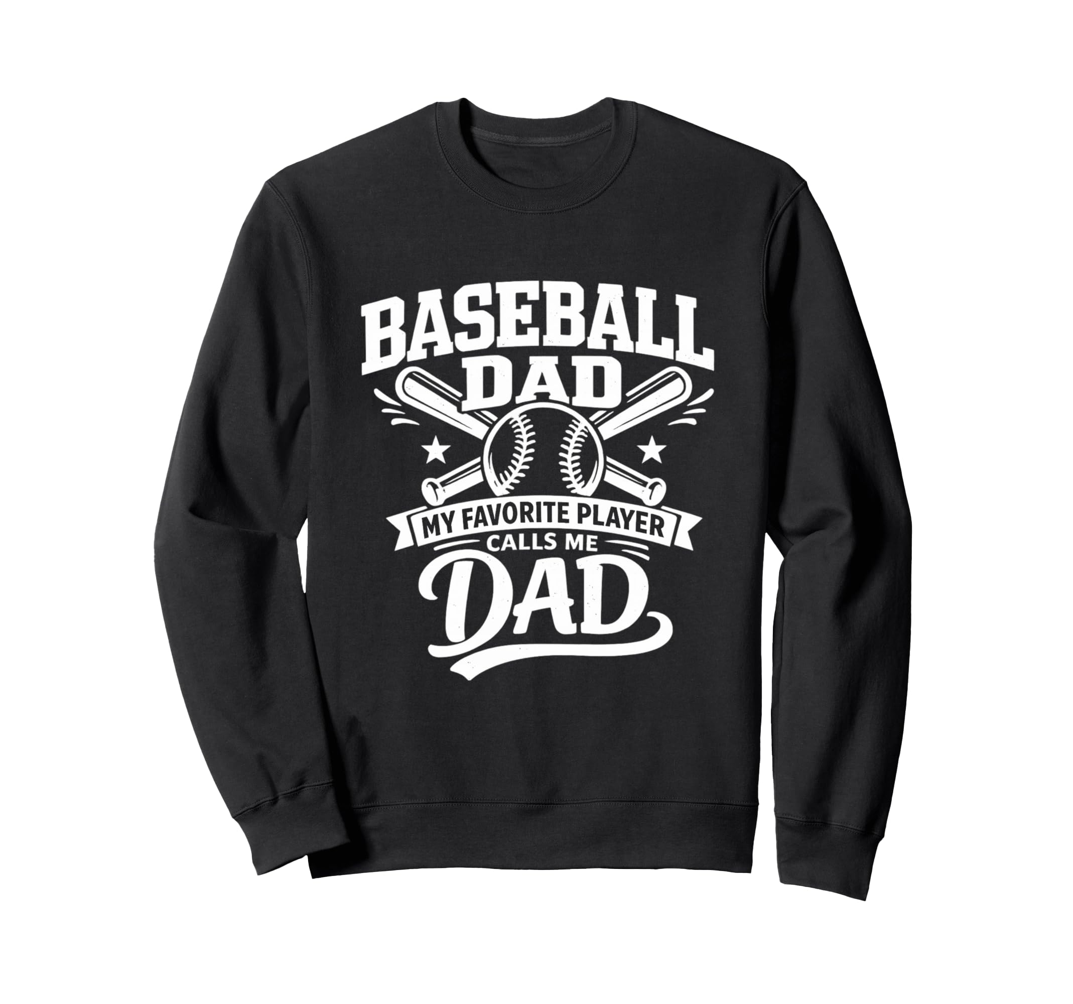 Baseball Dad Proud Baseball Sweatshirt - Casual Everyday Wear for Adults - T-Shirt, Sweatshirt, Hoodie