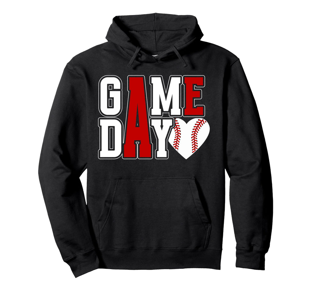 Baseball Game Day Funny Game Day Hoodie - Custom Art Print Men Women - T-Shirt, Sweatshirt, Hoodie