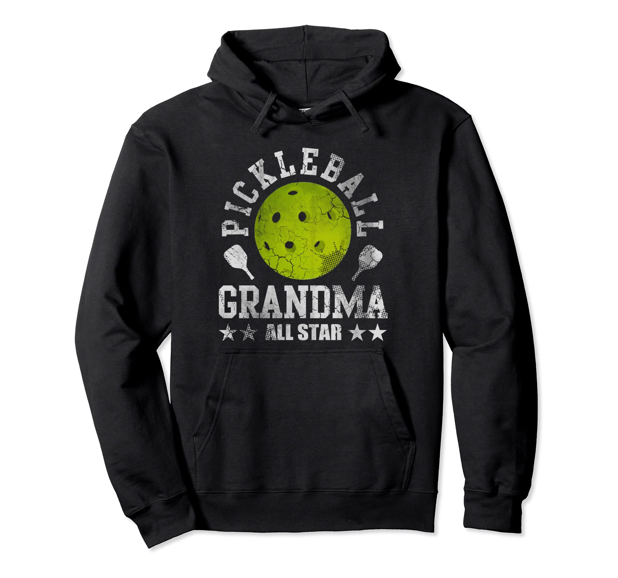 Pickleball Grandma All Star Hoodie - Minimalist Print for Adults - T-Shirt, Sweatshirt, Hoodie