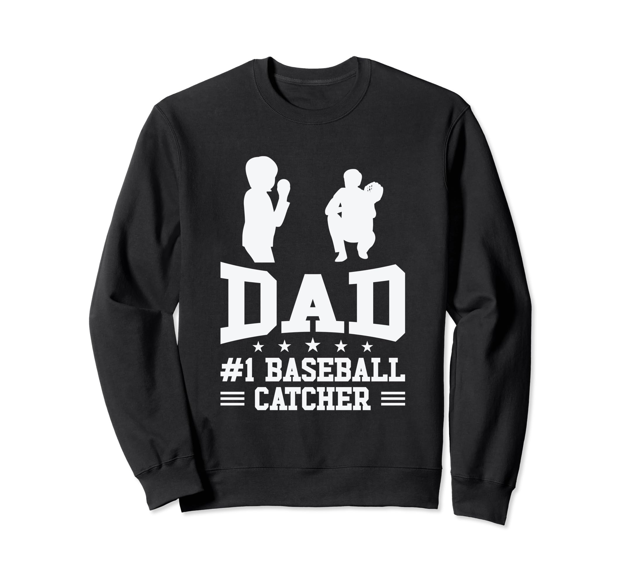 Baseball Catcher Softball Dad Sport Sweatshirt - Custom Art Print Men Women - T-Shirt, Sweatshirt, Hoodie