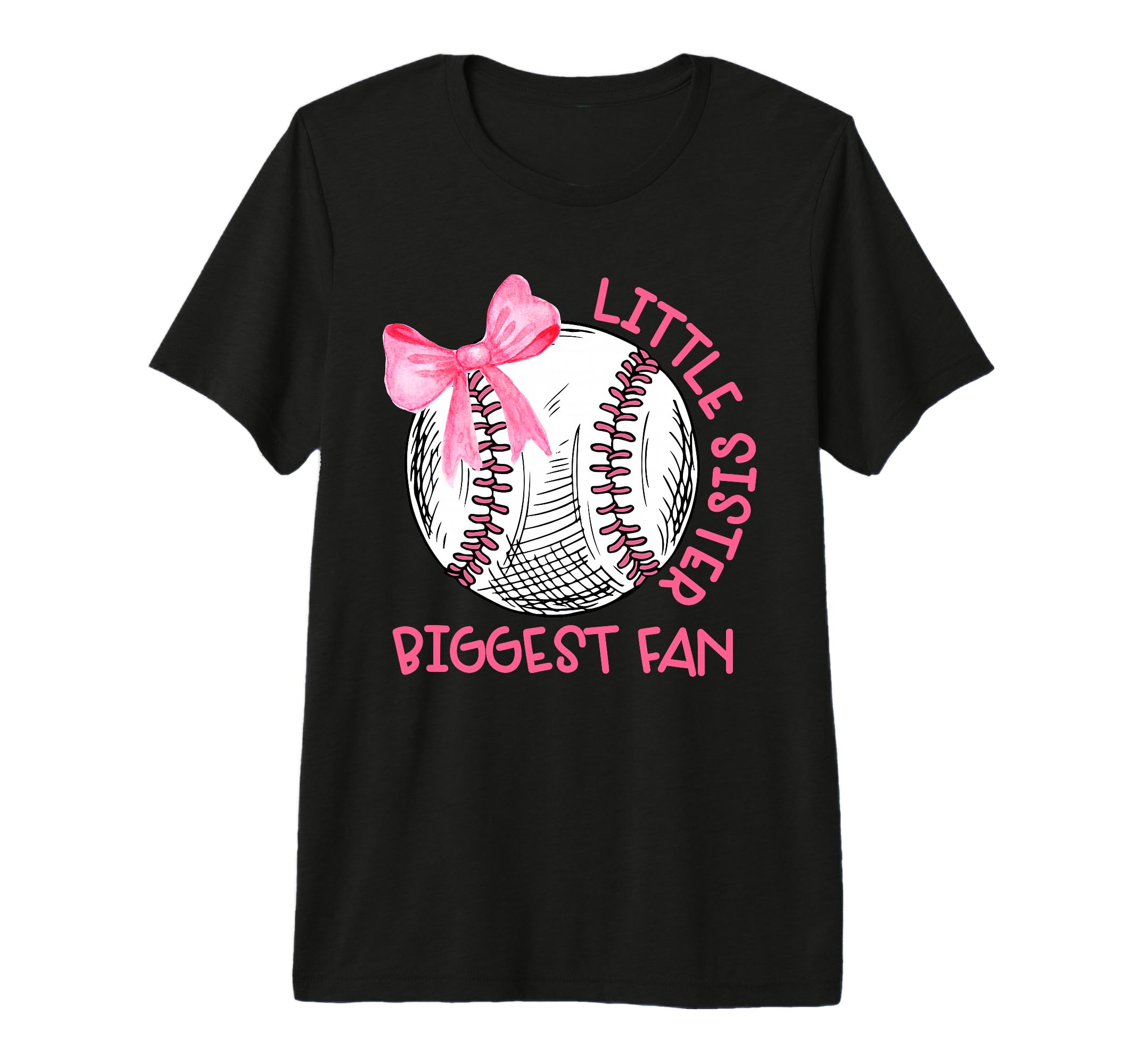 Bow Coquette Little Sister Biggest Fan T-Shirt - Fun Novelty Design Unisex - T-Shirt, Sweatshirt, Hoodie