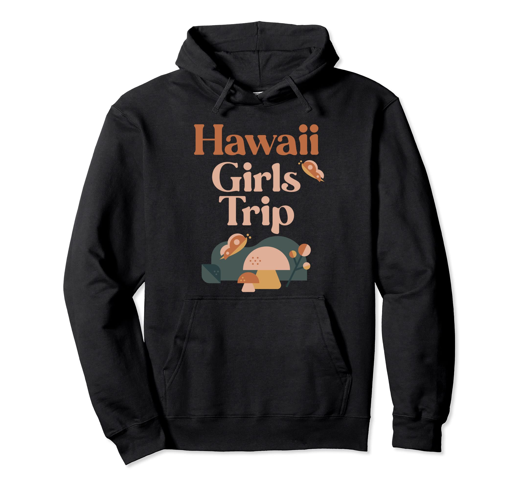 Hawaii Trip Matching Group Groovy Boho Hippie Hoodie - Graphic Print Unisex - T-Shirt, Sweatshirt, Hoodie