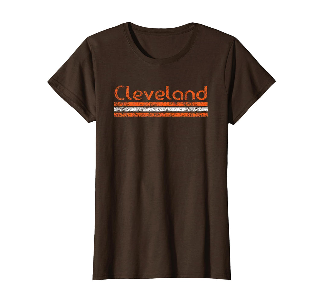 Cleveland Ohio Weathered Stripe T-Shirt - Fun Novelty Design Unisex - T-Shirt, Sweatshirt, Hoodie