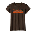 Cleveland Ohio Weathered Stripe T-Shirt - Fun Novelty Design Unisex - T-Shirt, Sweatshirt, Hoodie