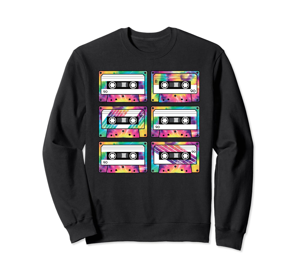 80S 90S Cassette Tape 1980S Sweatshirt - Fun Novelty Design Men Women - T-Shirt, Sweatshirt, Hoodie