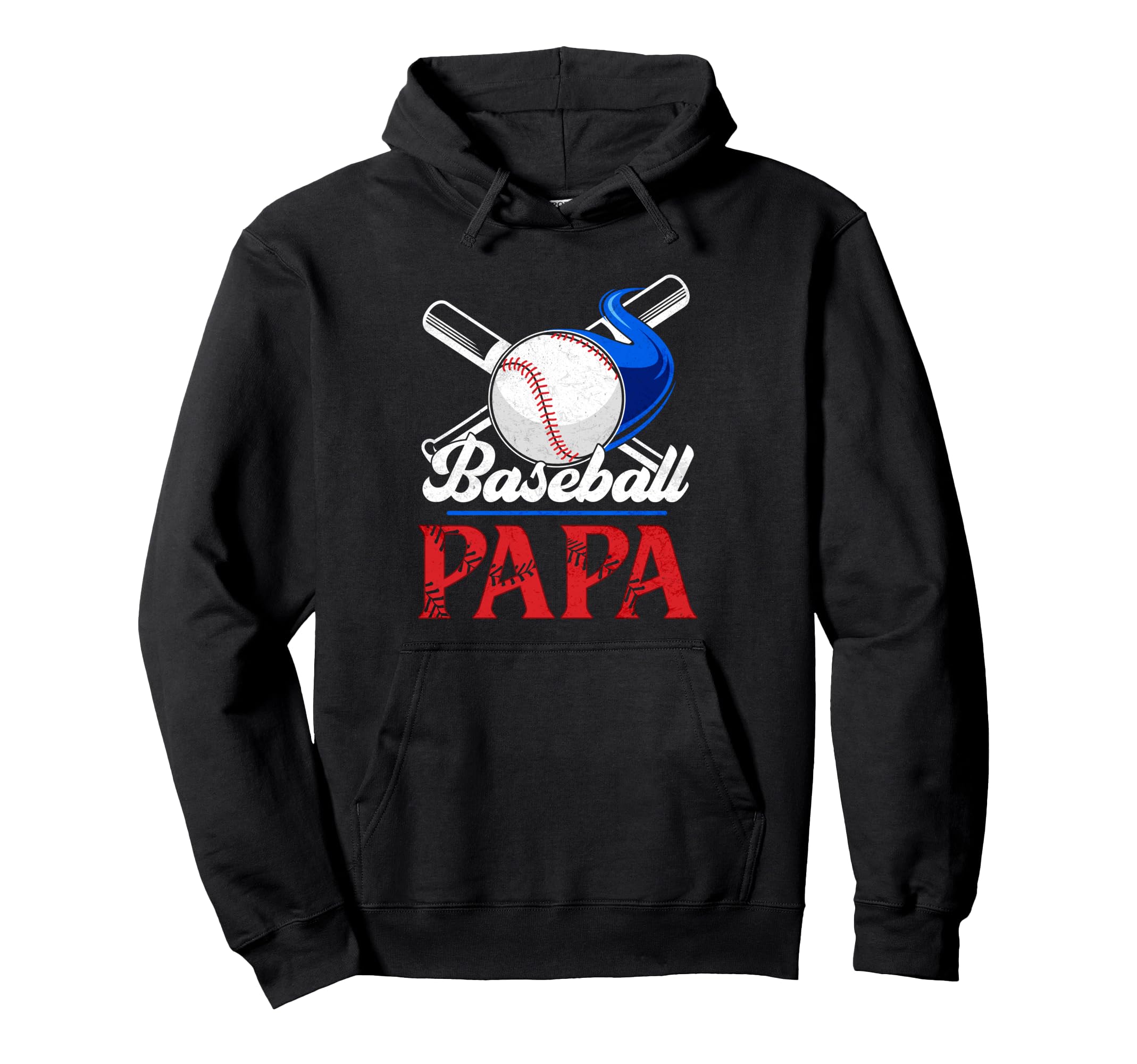 Baseball Papa Gifts Fathers Day Dad Papa Hoodie - Novelty Apparel Unisex - T-Shirt, Sweatshirt, Hoodie