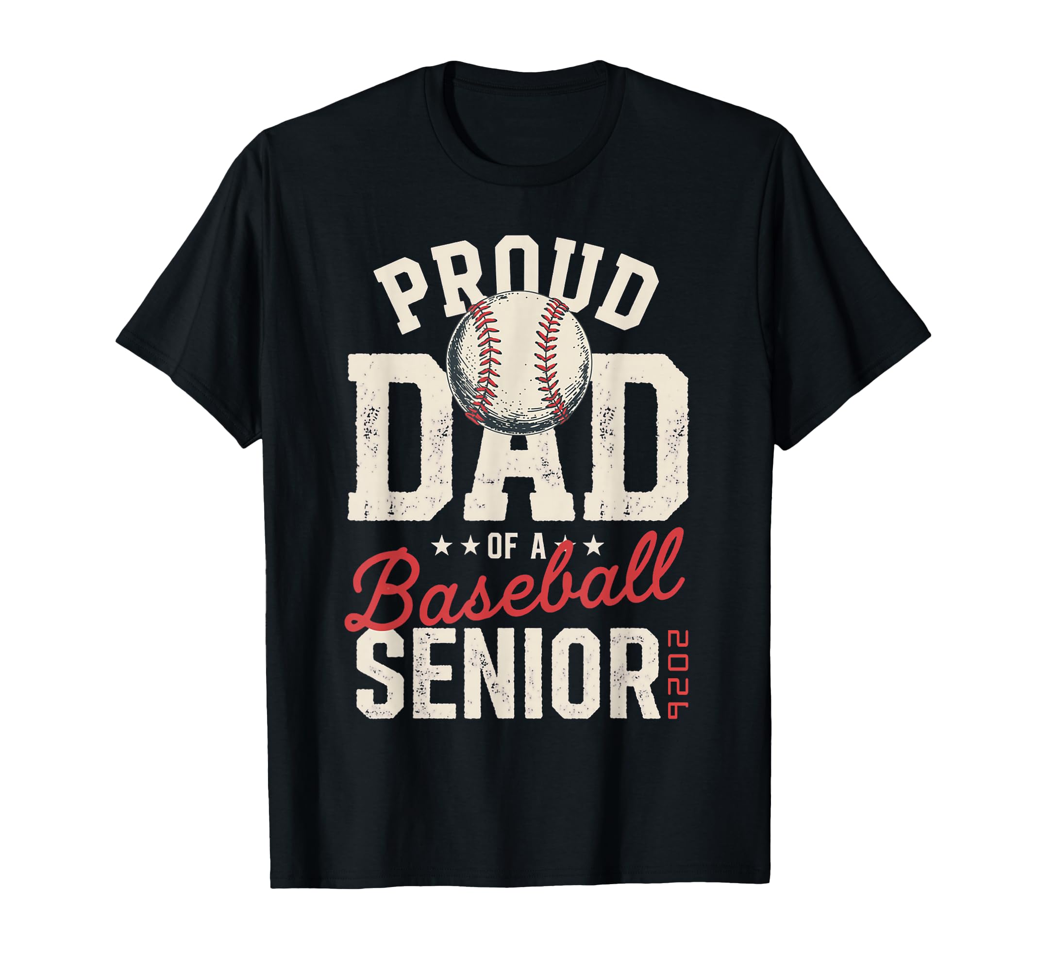 Proud Dad 2026 Senior Baseball Senior T-Shirt - Minimalist Print Men Women - T-Shirt, Sweatshirt, Hoodie