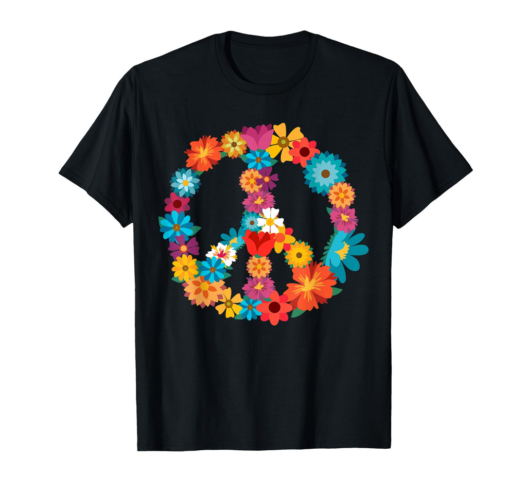 Peace Love 60S 70S Hippie Costume T-Shirt - Streetwear Style Unisex - T-Shirt, Sweatshirt, Hoodie