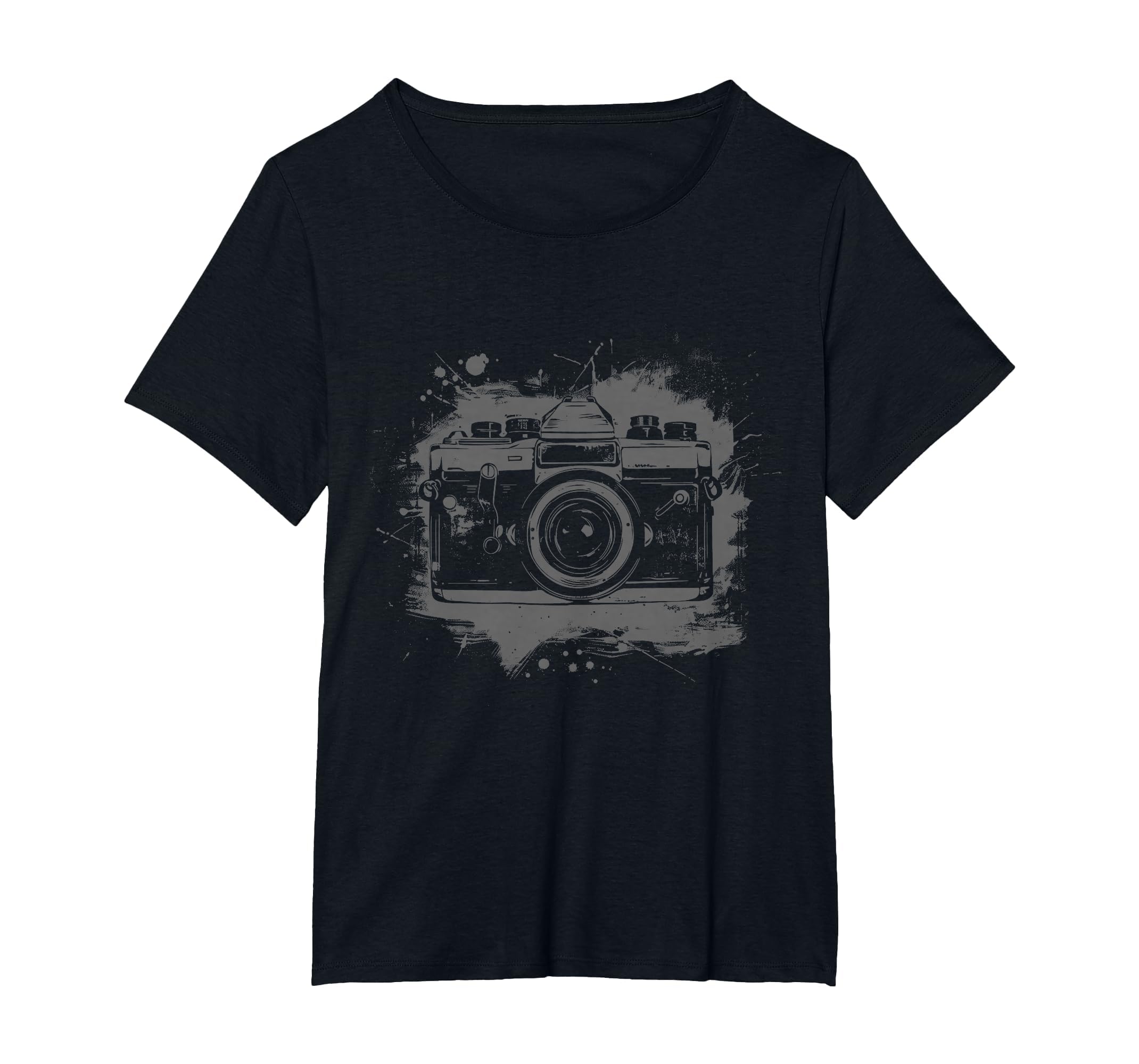 Camera Photography Watercolor Art T-Shirt - Graphic Print Unisex - T-Shirt, Sweatshirt, Hoodie