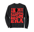 My Baseball Mom Era Red Sweatshirt - Minimalist Print for Adults - T-Shirt, Sweatshirt, Hoodie