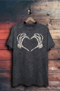 Skeleton Heart Hand Graphic Top - Adult & Kids T-Shirts, Sweatshirts & Hoodies apparel design preview 1