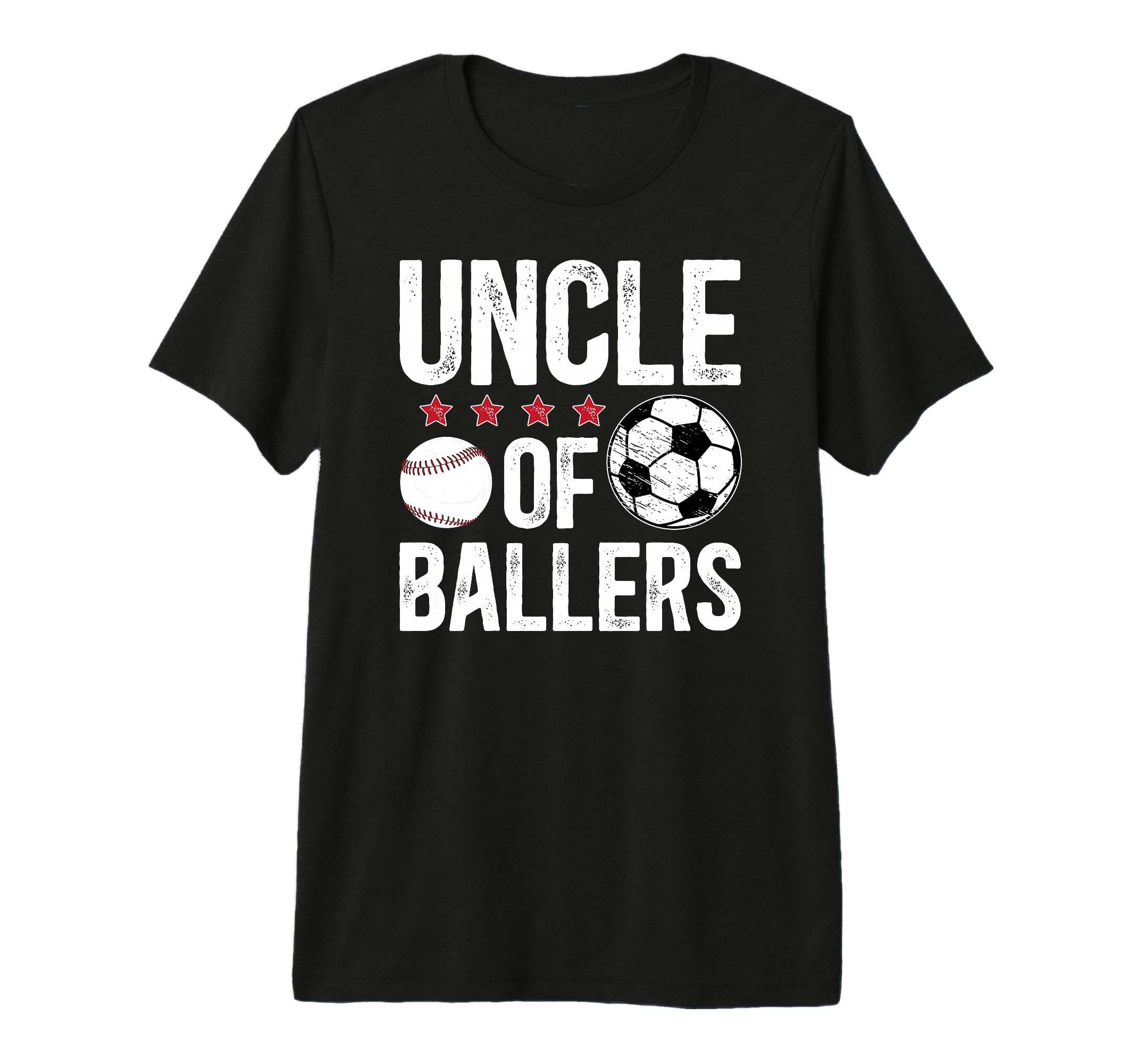 Mens Uncle Ballers Soccer Baseball T-Shirt - Fun Novelty Design for Adults - T-Shirt, Sweatshirt, Hoodie