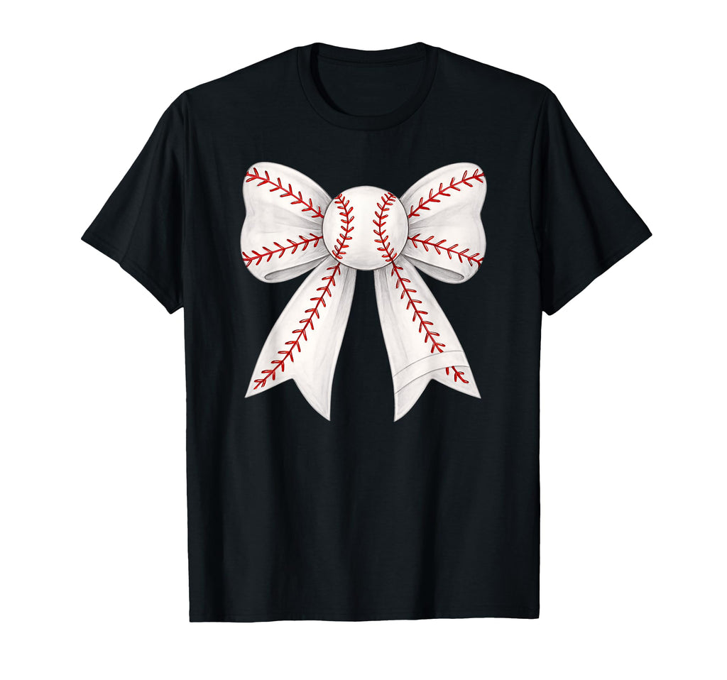 Ribbon Baseball Mothers Day Sports T-Shirt - Custom Art Print for Adults - T-Shirt, Sweatshirt, Hoodie