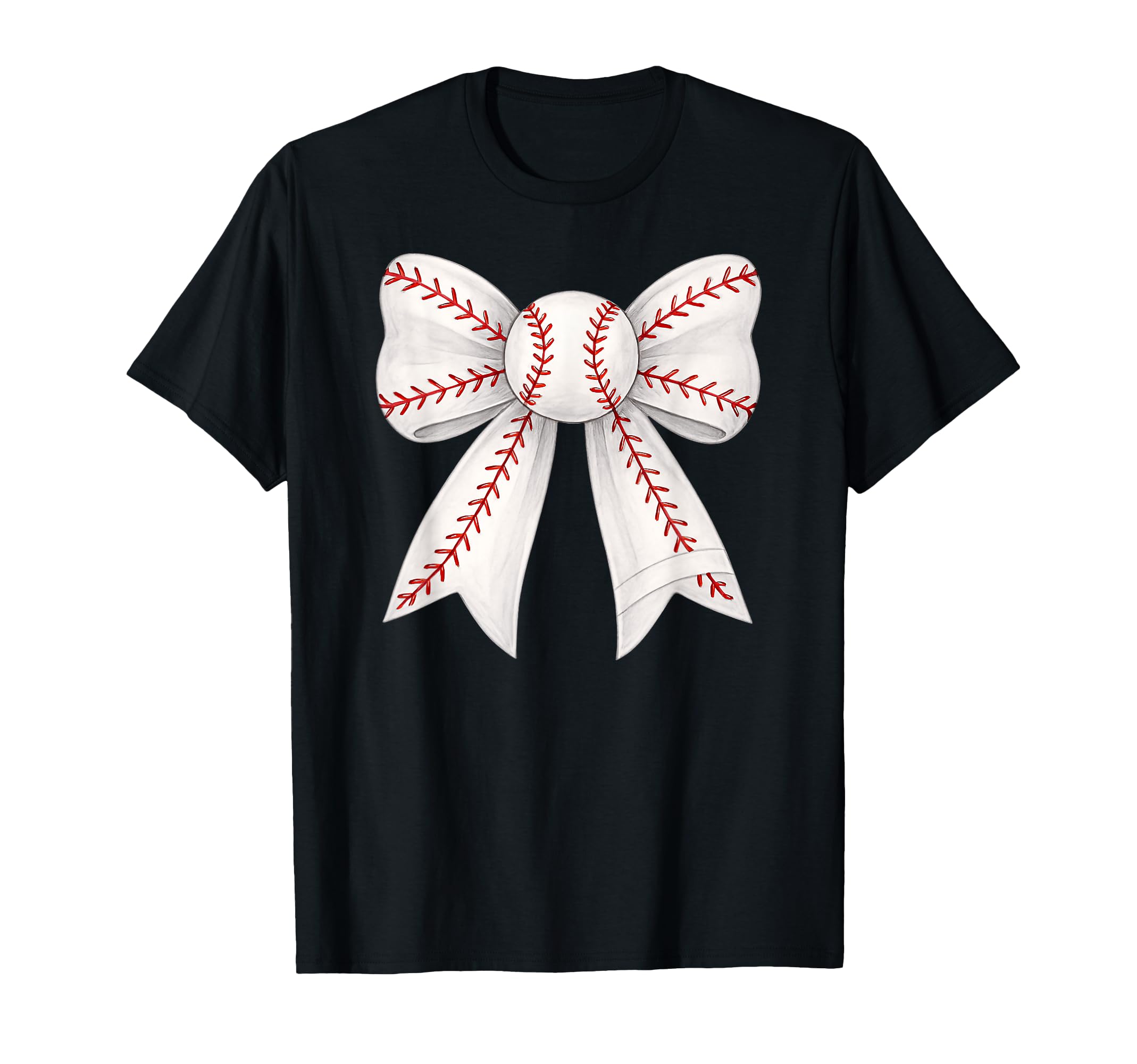 Ribbon Baseball Mothers Day Sports T-Shirt - Custom Art Print for Adults - T-Shirt, Sweatshirt, Hoodie