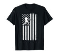 Usa Flag Patriot Baseball Softball T-Shirt - Minimalist Print Men Women - T-Shirt, Sweatshirt, Hoodie