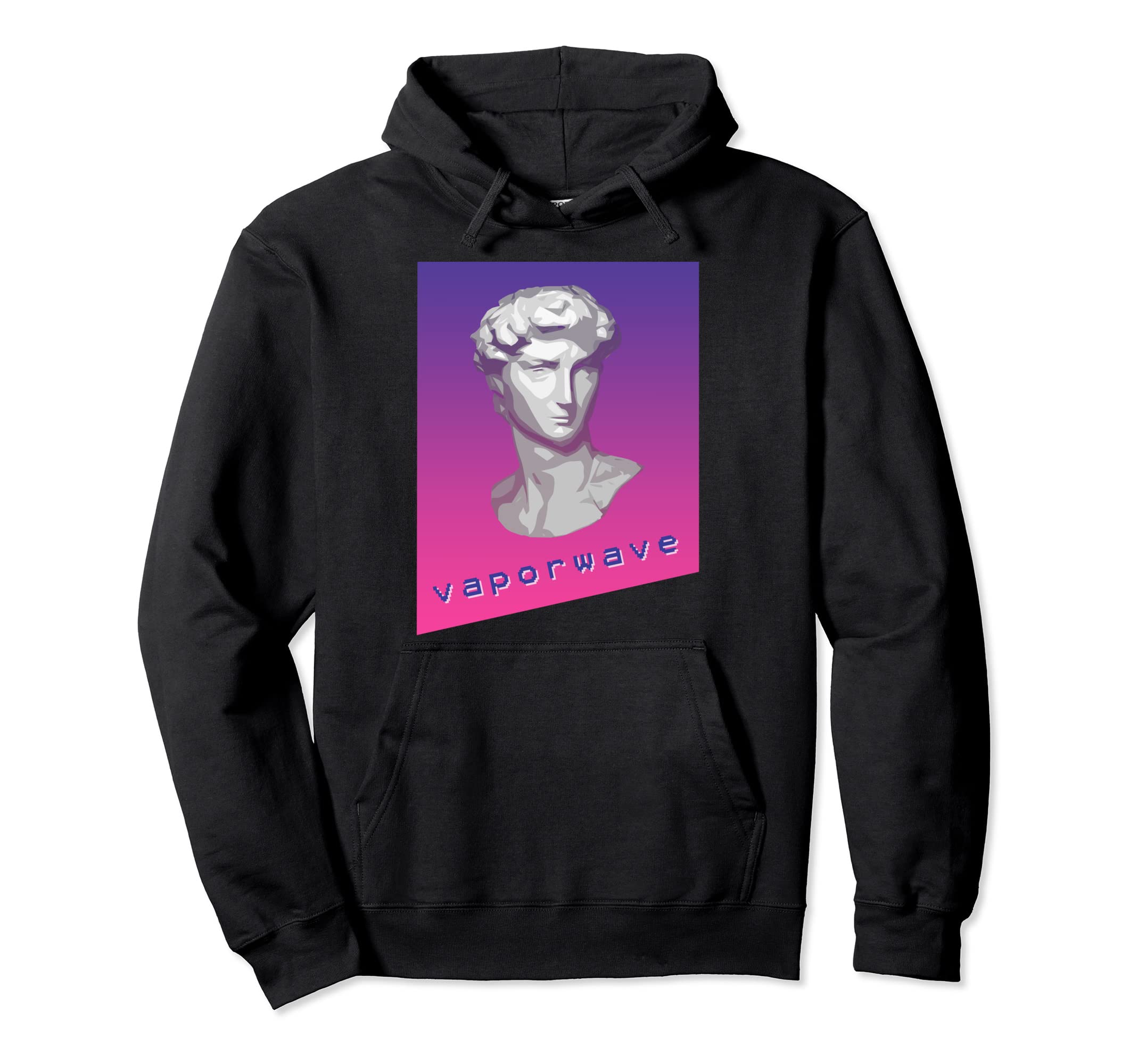 Vaporwave David Gradient Aesthetic Hoodie - Aesthetic Graphic Unisex - T-Shirt, Sweatshirt, Hoodie