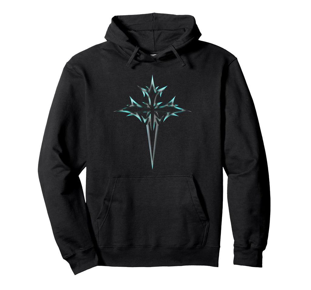 Gothic Cross Y2K Alt Aesthetic Emo Hoodie - Custom Art Print for Adults - T-Shirt, Sweatshirt, Hoodie