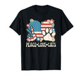 Peace Love Cats American Flag T-Shirt - Trendy Graphic for Adults - T-Shirt, Sweatshirt, Hoodie
