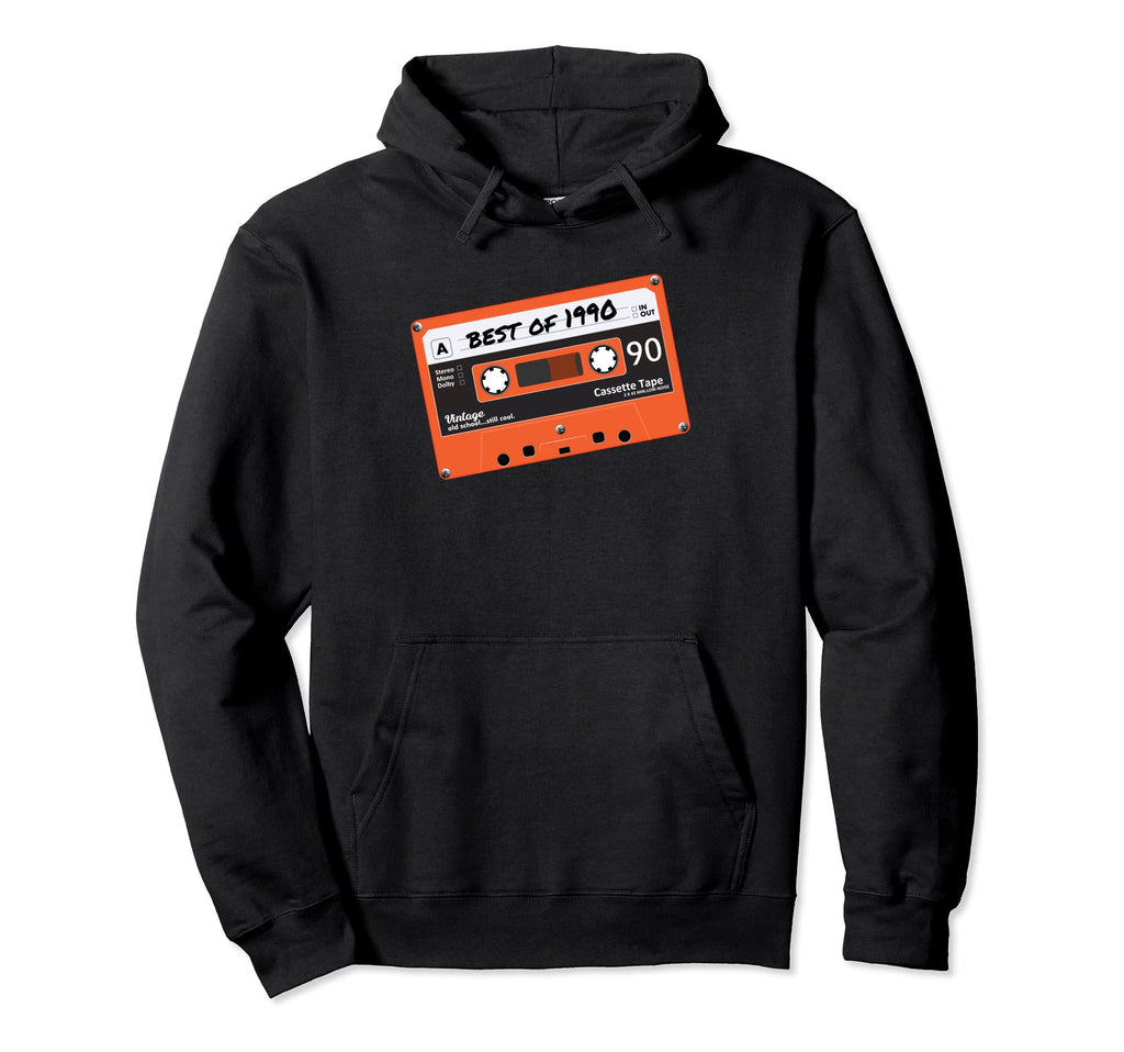 1990 Cassette Tape Birthday Hoodie - Trendy Graphic for Adults - T-Shirt, Sweatshirt, Hoodie