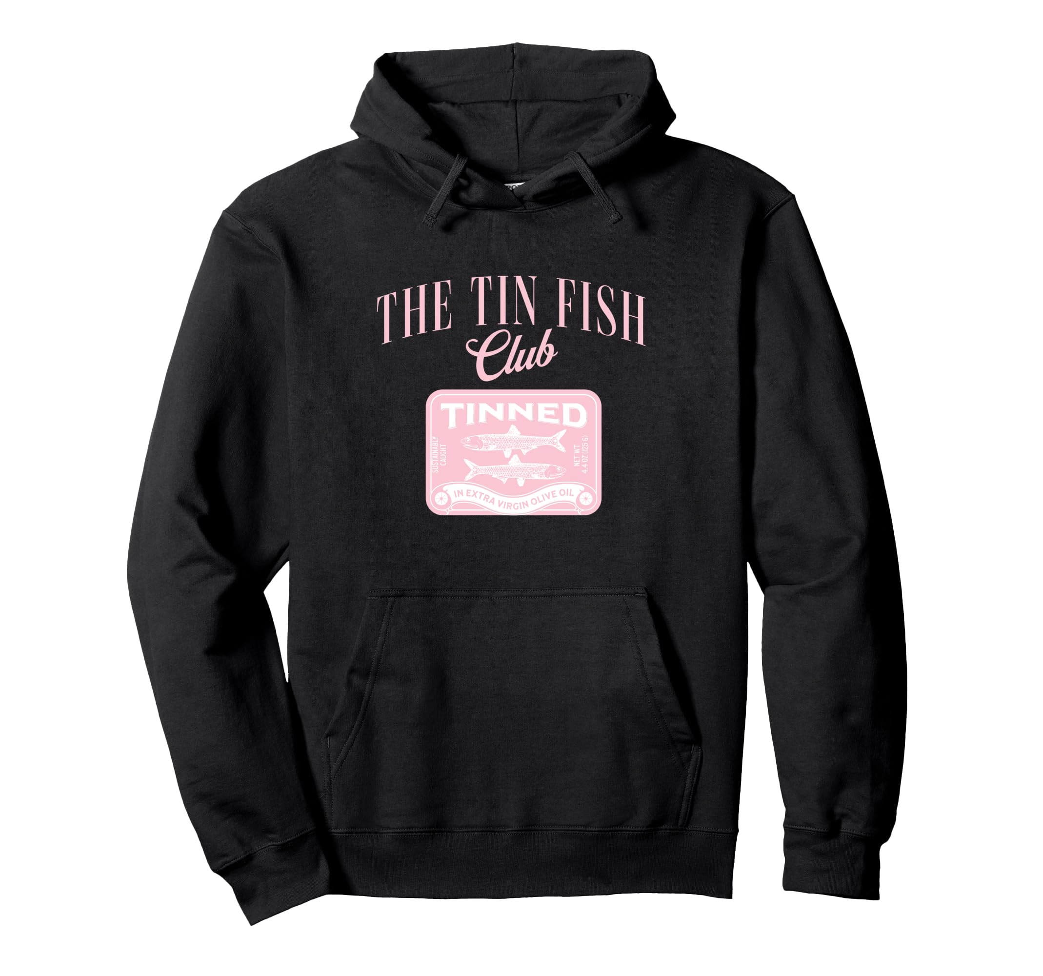 Tin Fish Club Tinned Fish Y2K Italian Hoodie - Casual Everyday Wear Unisex - T-Shirt, Sweatshirt, Hoodie