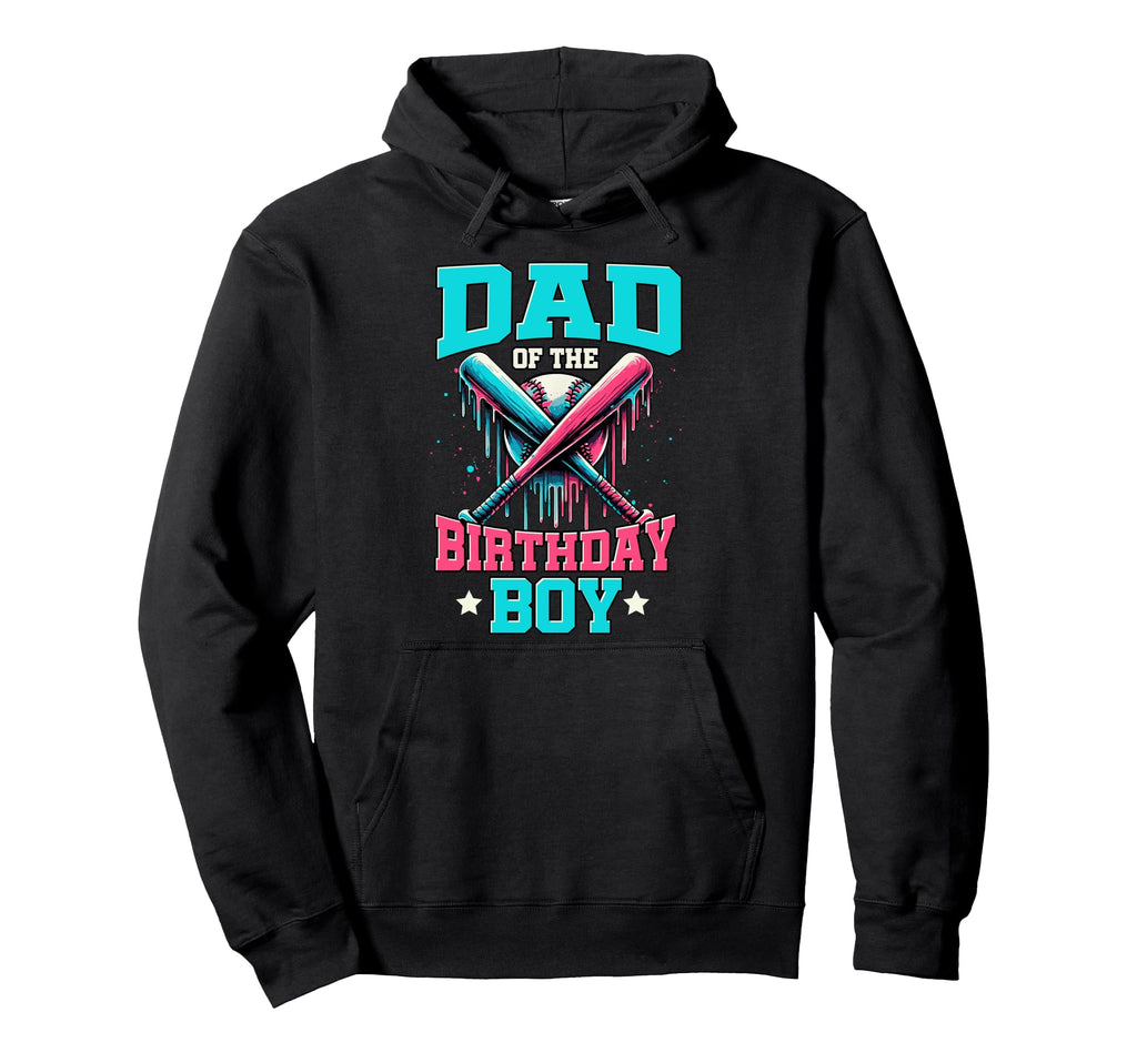 Dad Birthday Baseball Ice Cream Hoodie - Custom Art Print for Adults - T-Shirt, Sweatshirt, Hoodie