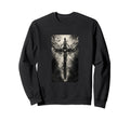 Gothic Cross Grunge Aesthetic Y2K Sweatshirt - Custom Art Print Men Women - T-Shirt, Sweatshirt, Hoodie