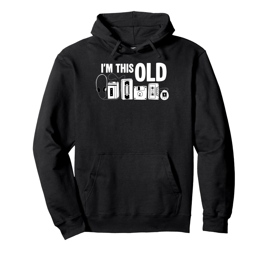 Im This Old Cassette Tape Floppy Disk Vhs Hoodie - Minimalist Print Unisex - T-Shirt, Sweatshirt, Hoodie