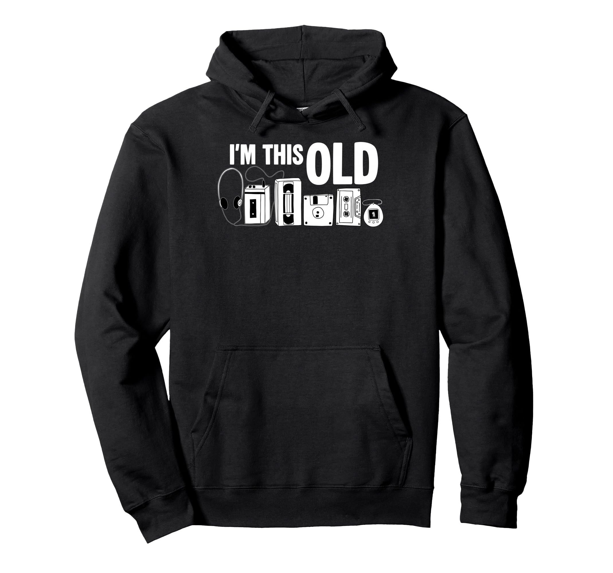 Im This Old Cassette Tape Floppy Disk Vhs Hoodie - Minimalist Print Unisex - T-Shirt, Sweatshirt, Hoodie