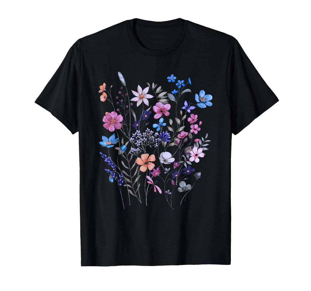 Flowers Wildflower Floral Gardening T-Shirt - Aesthetic Graphic Men Women - T-Shirt, Sweatshirt, Hoodie