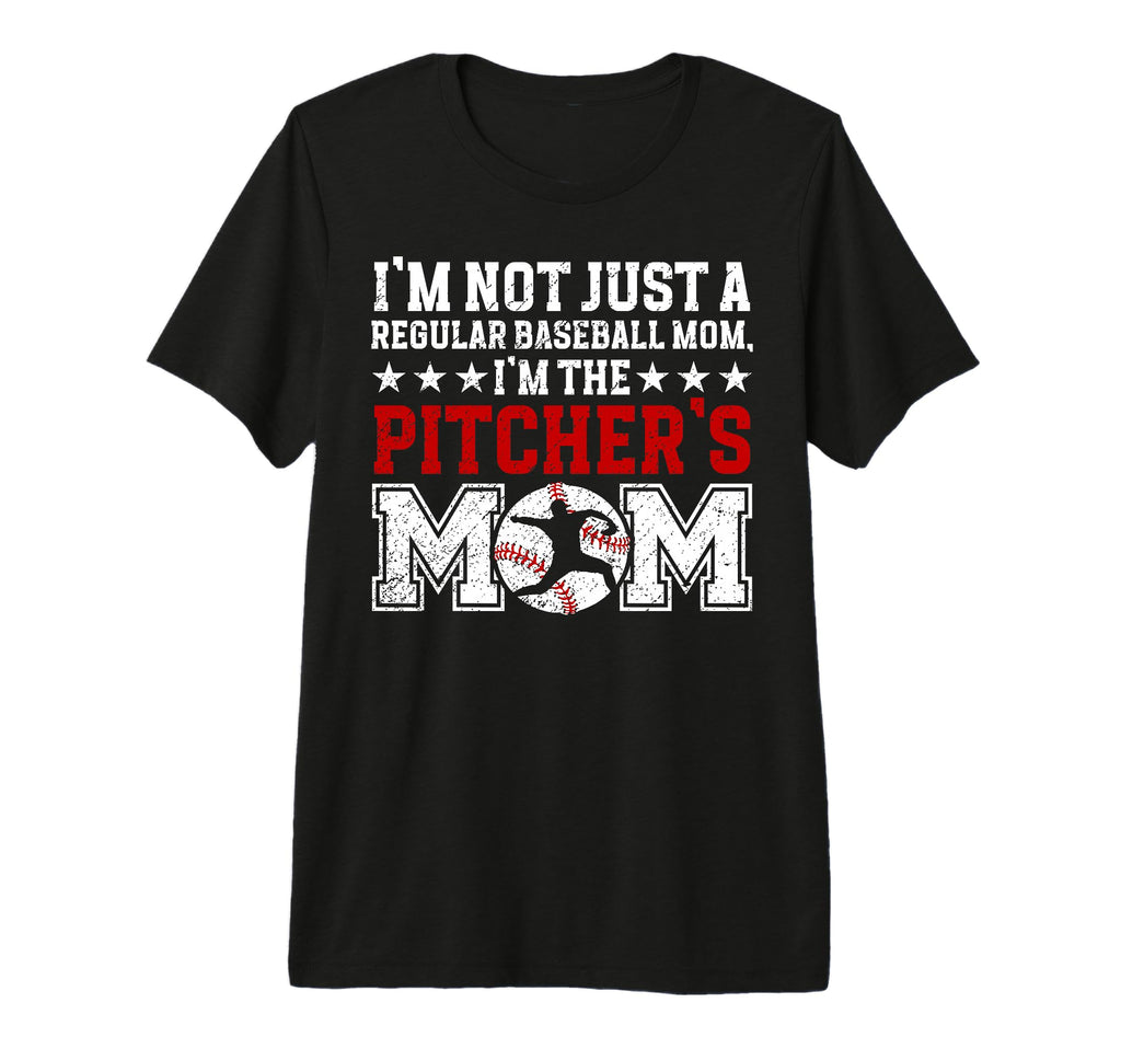 Im Baseball Pitcher Mom Baseball T-Shirt - Custom Art Print for Adults - T-Shirt, Sweatshirt, Hoodie
