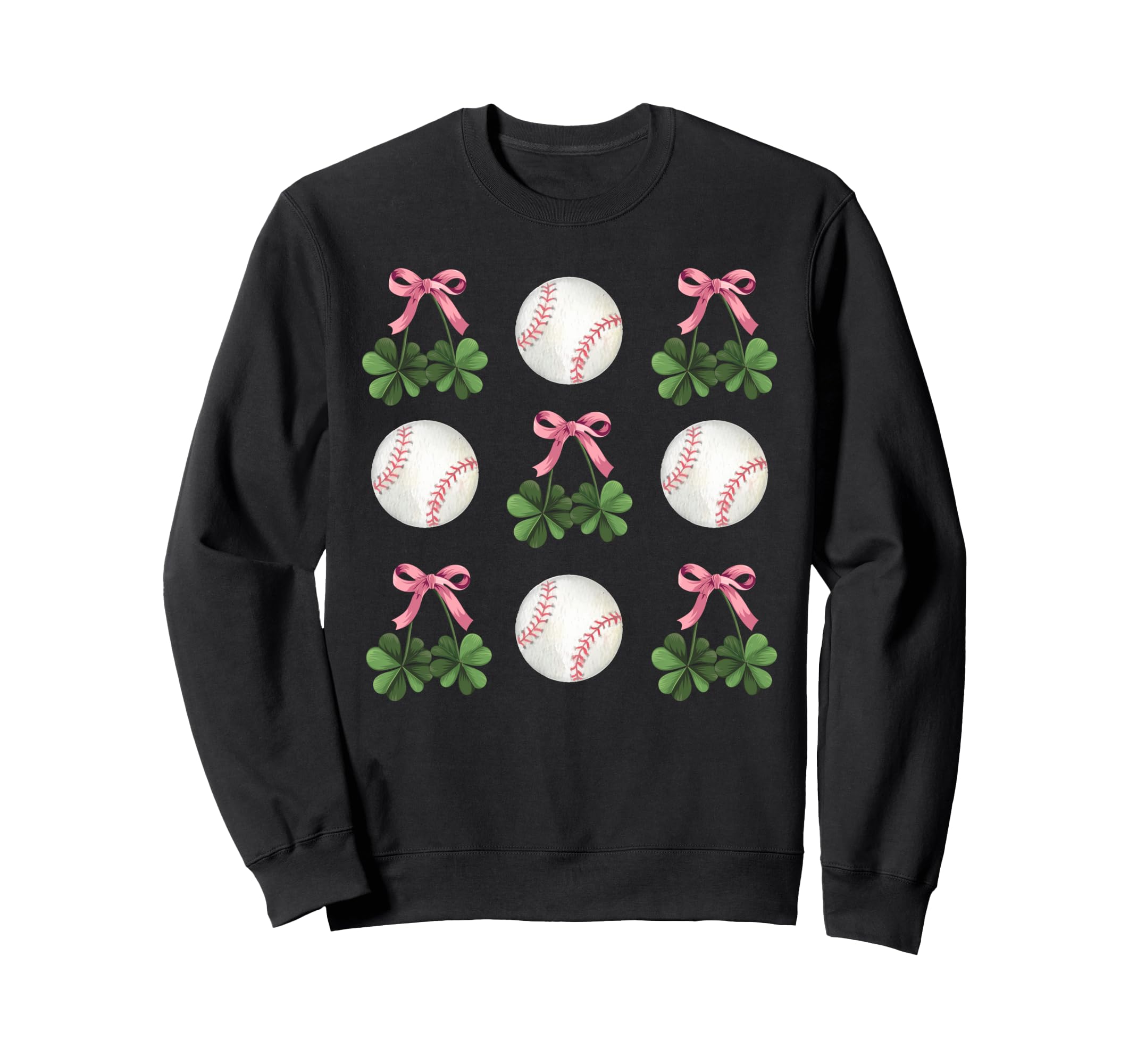 Coquette Baseball And Shamrock St Sweatshirt - Unique Graphic Unisex - T-Shirt, Sweatshirt, Hoodie