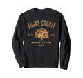 Bucks County Pa Distressed Sweatshirt - Casual Everyday Wear Unisex - T-Shirt, Sweatshirt, Hoodie